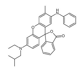 6-(异丁基乙基氨)-3-甲基-2-苯氨基-螺(异苯并呋喃-1-(3H),9,-(9H)占吨-3-酮结构式