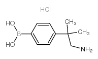 2-甲基-2-(4-硼苯基)丙胺盐酸盐结构式