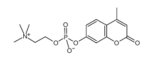 4-Methylumbelliferyl Phosphocholine Structure