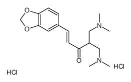 (E)-1-(1,3-benzodioxol-5-yl)-5-(dimethylamino)-4-[(dimethylamino)methyl]pent-1-en-3-one,dihydrochloride结构式