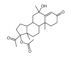 6β-羟基甲羟孕酮17-乙酸盐结构式