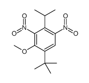 1-tert-butyl-2-methoxy-3,5-dinitro-4-propan-2-ylbenzene Structure