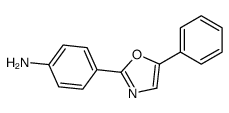 4-(5-phenyl-1,3-oxazol-2-yl)aniline结构式