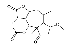 2a-methoxy-tetrahydro-acetyl-helenalin结构式