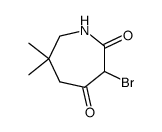 3-bromo-6,6-dimethyl-azepane-2,4-dione Structure