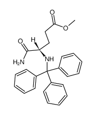 N2-trityl-L-isoglutamine methyl ester结构式