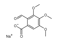 sodium 2-formyl-3,4,5-trimethoxybenzoate Structure