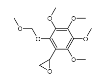 3,4,5,6-Tetramethoxy-1-methoxymethyloxy-2-oxiranylbenzene结构式