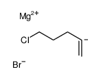 magnesium,5-chloropent-1-ene,bromide Structure