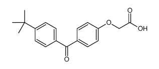 2-[4-(4-tert-butylbenzoyl)phenoxy]acetic acid结构式