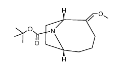 (E)- and (Z)-t-butyl 2-methoxymethylene-9-azabicyclo[4.2.1]nonane-9-carboxylate结构式