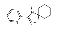 1-methyl-2-pyridin-2-yl-1,3-diazaspiro[4.5]dec-2-ene结构式