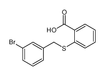 2-[(3-bromophenyl)methylsulfanyl]benzoic acid Structure