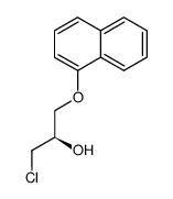 (R)-1-chloro-2-hydroxy-3-(1-naphthyloxy)propane结构式
