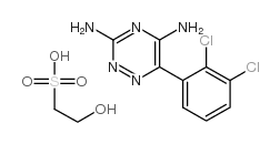 6-(2,3-Dichlorophenyl)-1,2,4-triazine-3,5-diamine mono(2-hydroxyethanesulfonate) Structure