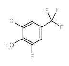 2-氯-6-氟-4-三氟甲基苯酚结构式