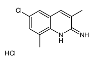 2-Amino-6-chloro-3,8-dimethylquinoline hydrochloride structure