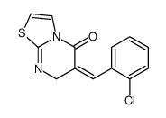 (E)-6-(2-氯亚苄基)-6,7-二氢-5H-噻唑并[3,2-a]嘧啶-5-酮结构式