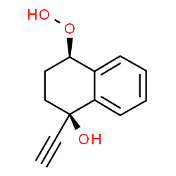 1-ethynyl-4-hydroperoxy-1,2,3,4-tetrahydro-1-naphthol结构式