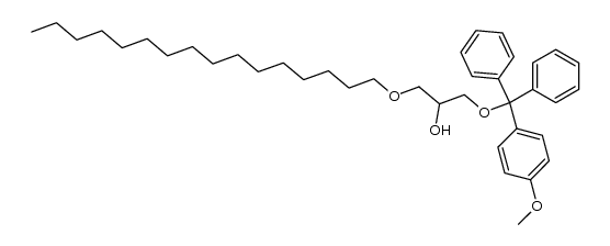 1-(hexadecyloxy)-3-((4-methoxyphenyl)diphenylmethoxy)-2-propanol结构式