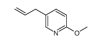 2-Methoxy-5-(prop-2-en-1-yl)pyridine结构式