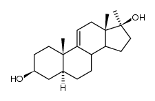 17α-Methyl-5α-androst-9(11)-en-3β,17β-diol Structure