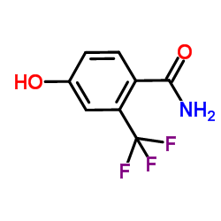 4-羟基-2-(三氟甲基)苯甲酰胺结构式