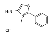 3-methyl-2-phenyl-1,3-thiazol-3-ium-4-amine,chloride Structure