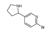 2-bromo-5-(pyrrolidin-2-yl)pyridine Structure