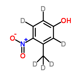 3-(2H3)Methyl-4-nitro(2H3)phenol Structure