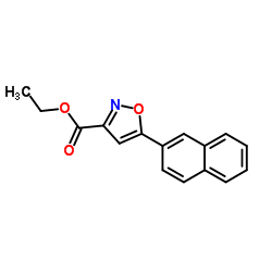 Ethyl 5-(2-naphthyl)-1,2-oxazole-3-carboxylate结构式