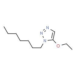 1H-1,2,3-Triazole,5-ethoxy-1-heptyl-(9CI) Structure