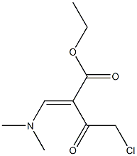 4-Chloro-2-dimethylaminomethylene-3-oxo-butyric acid ethyl ester Structure