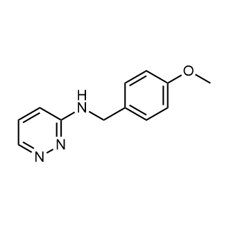 N-(4-甲氧基苄基)哒嗪-3-胺结构式