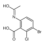 6-acetamido-3-bromo-2-chlorobenzoic acid Structure