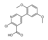 2-chloro-5-(2,5-dimethoxyphenyl)pyridine-3-carboxylic acid Structure