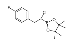2-[(1S)-1-chloro-2-(4-fluorophenyl)ethyl]-4,4,5,5-tetramethyl-1,3,2-dioxaborolane Structure