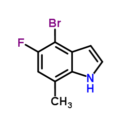 4-Bromo-5-fluoro-7-methyl-1H-indole Structure