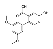 5-(3,5-dimethoxyphenyl)-2-oxo-1H-pyridine-4-carboxylic acid结构式