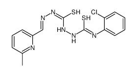 1-(2-chlorophenyl)-3-[[(E)-(6-methylpyridin-2-yl)methylideneamino]carbamothioylamino]thiourea Structure