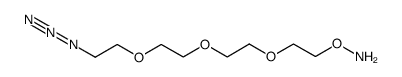 Aminooxy-PEG3-azide结构式