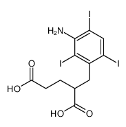 2-[(3-amino-2,4,6-triiodophenyl)methyl]pentanedioic acid结构式
