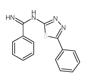 N-(5-phenyl-1,3,4-thiadiazol-2-yl)benzenecarboximidamide structure