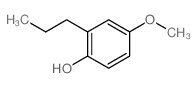 4-methoxy-2-propyl-phenol结构式