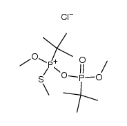 1,3-di-tert-butyl-1,3-dimethoxy-1-(methylthio)-3-oxodiphosphoxan-1-ium chloride Structure
