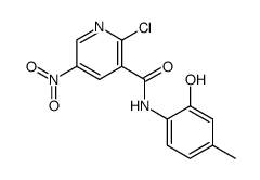 N-(2-hydroxy-4-methylphenyl)-2-chloro-5-nitro-3-pyridinecarboxamide Structure