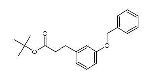 tert-butyl 3-[3-(benzyloxy)phenyl]propanoate结构式