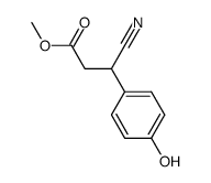3-氰基-3-(4-羟基苯基)丙酸甲酯结构式
