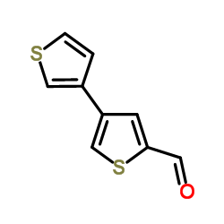 3,3-双噻吩-5-甲醛结构式