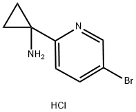 1-(5-溴吡啶-2-基)环丙烷-1-胺二盐酸盐结构式